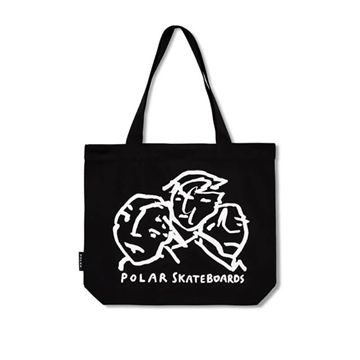 Polar Skate Co Tote Bag Lunch Doodle Black